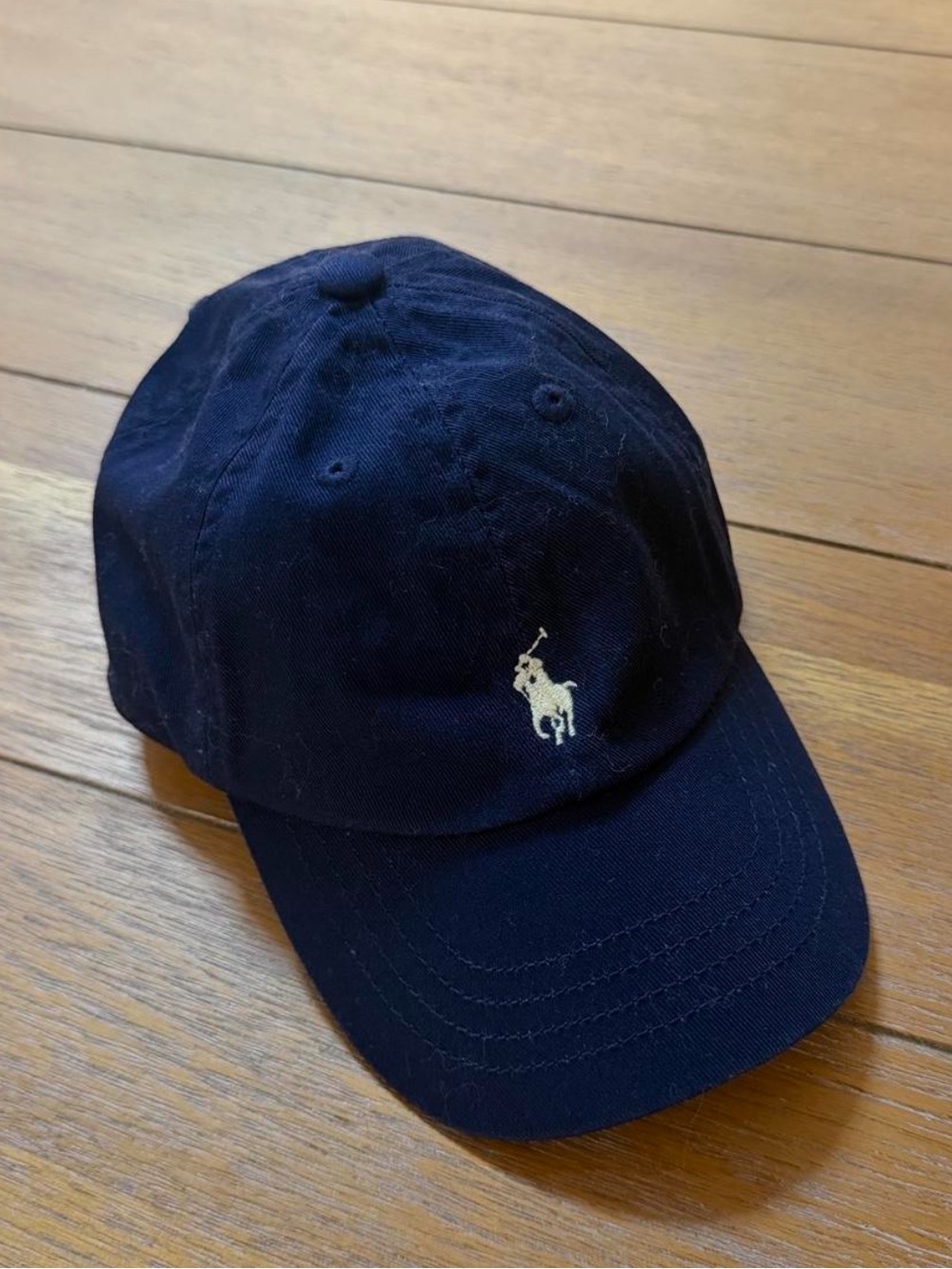 Polo by Ralph Lauren Navy Baseball Cap - Classic Embroidered Logo KIDS